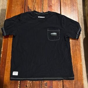 Black Men's Fingerx Pocket T-Shirt